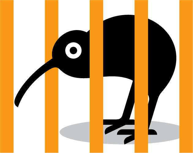 A Kiwix behind bars