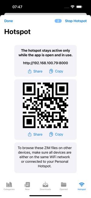 IOS hotspot
