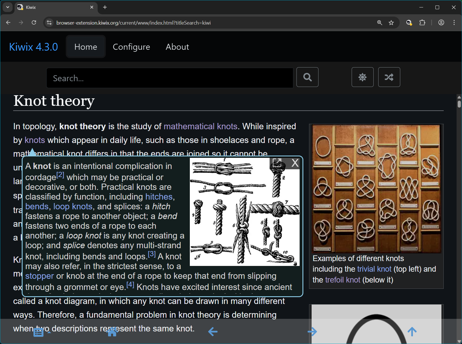 Kiwix js 4.3.0 screenshot